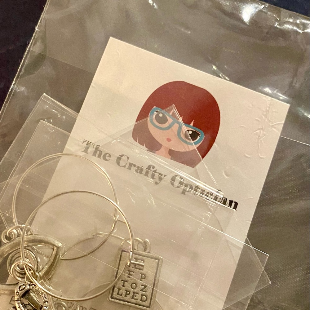 Opticians silver wine charms - Picture 2 of 2